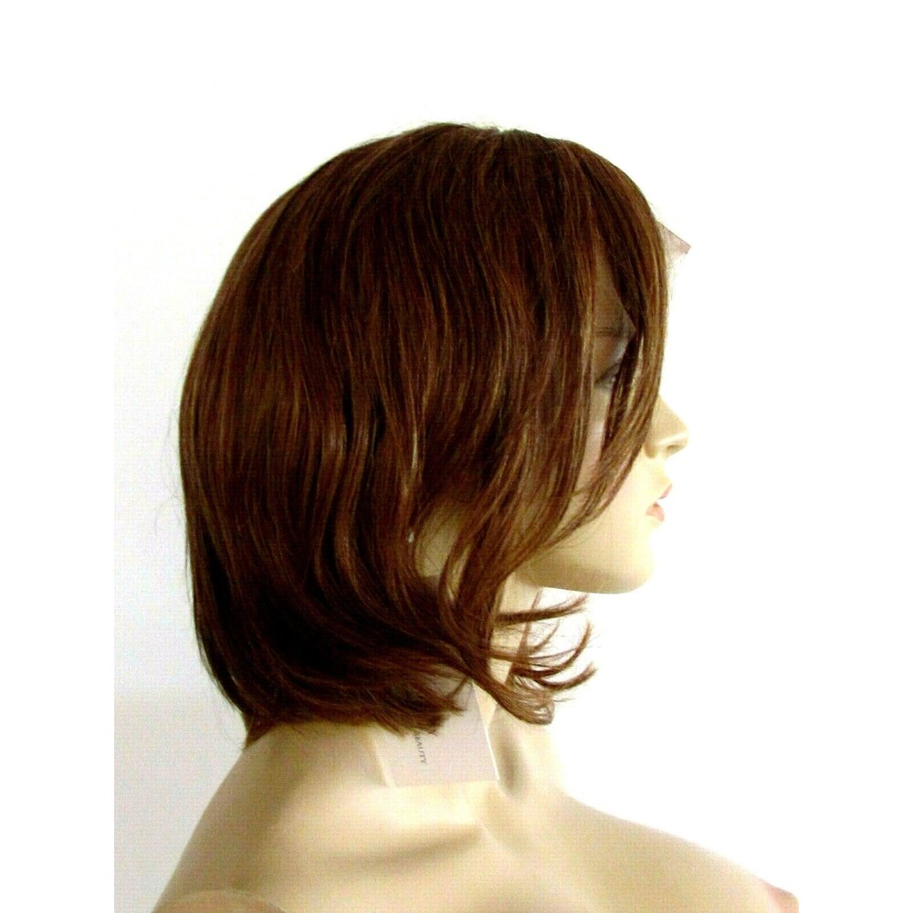 Women's Wigs Human Hair Wig buys Shoulder Length Straight Bob Lace Front 10"Wig